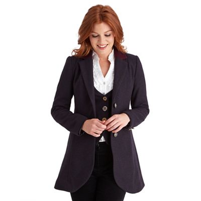 Plum chic and stylish longline jacket